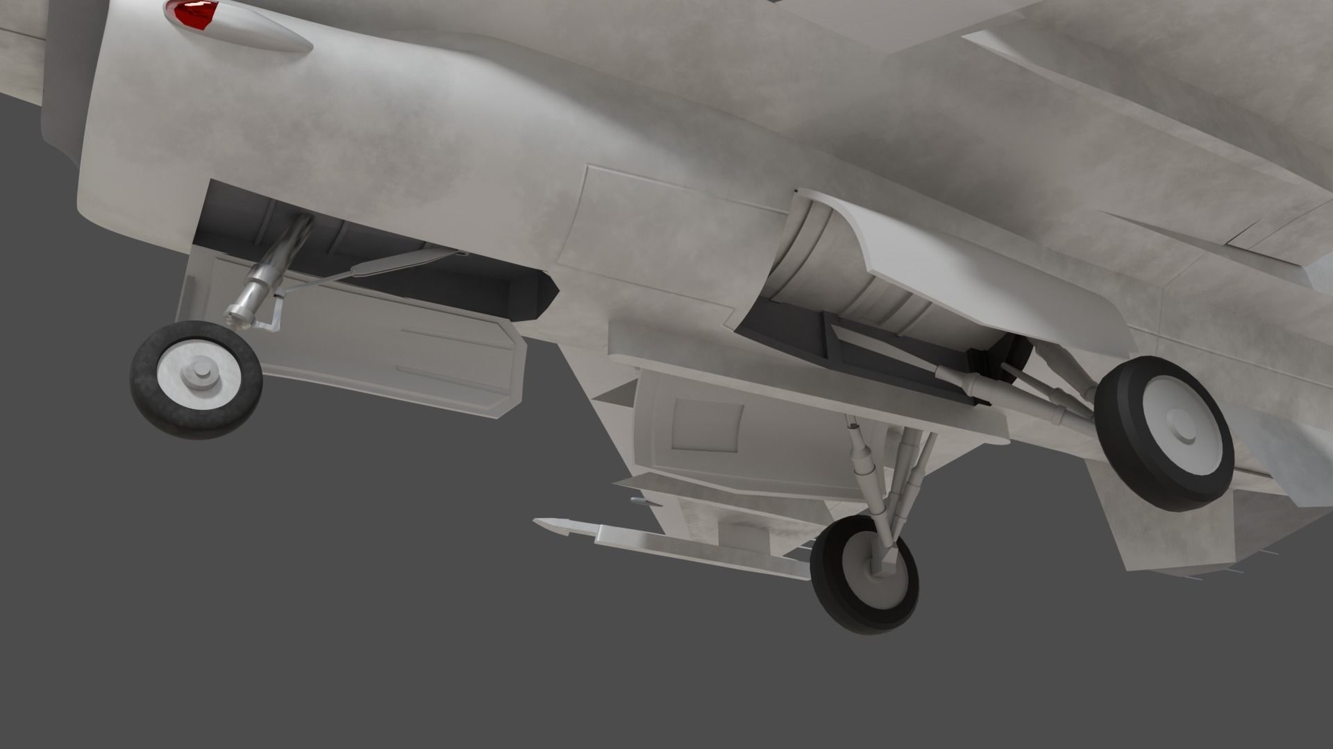 General dynamics F-16 fighter with Aim-9M Sidewinder 3D model_10