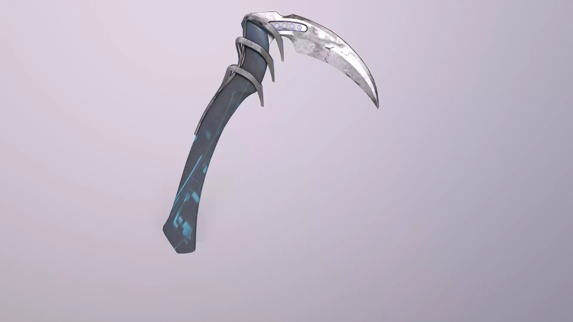 Sci fi Battle Sickle Free low-poly 3D model_0