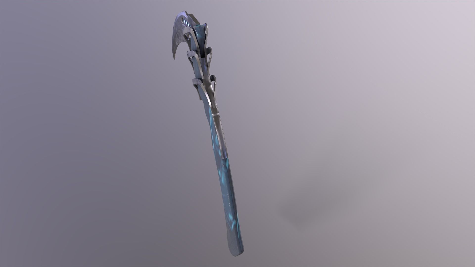 Sci fi Battle Sickle Free low-poly 3D model_5