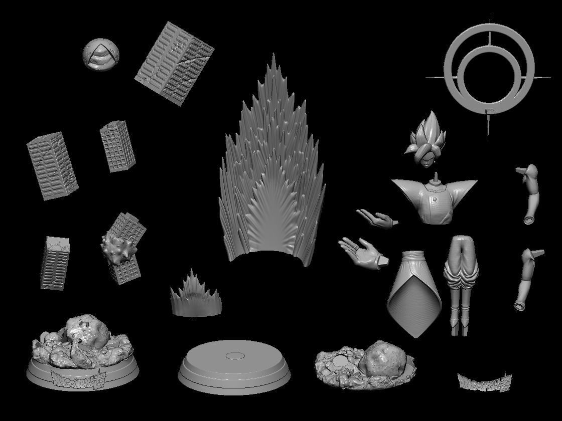 Zamasu destructor 3D print model_2