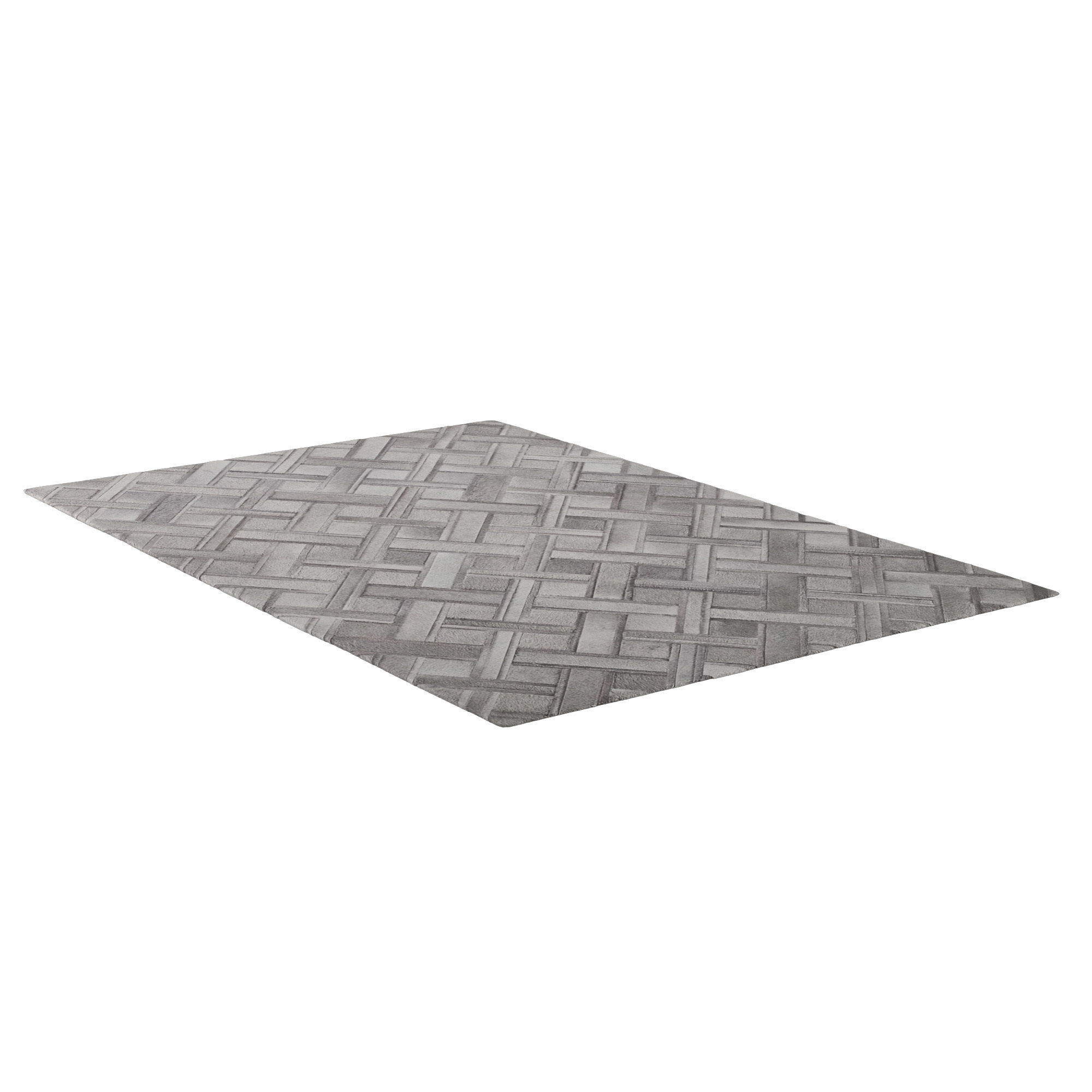 TIKA COWHIDE RUG gray 3D model_1
