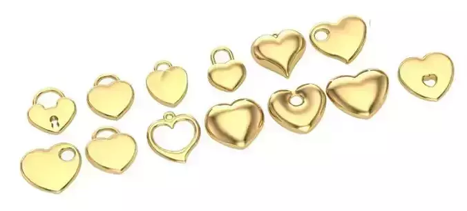 17 Heat Charm Drop Accessories 3dm stl file Pack