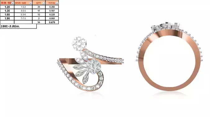 Ladies-Elegant Stone Rings For Womens  87