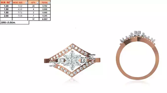 Ladies-Elegant Stone Rings For Womens 81