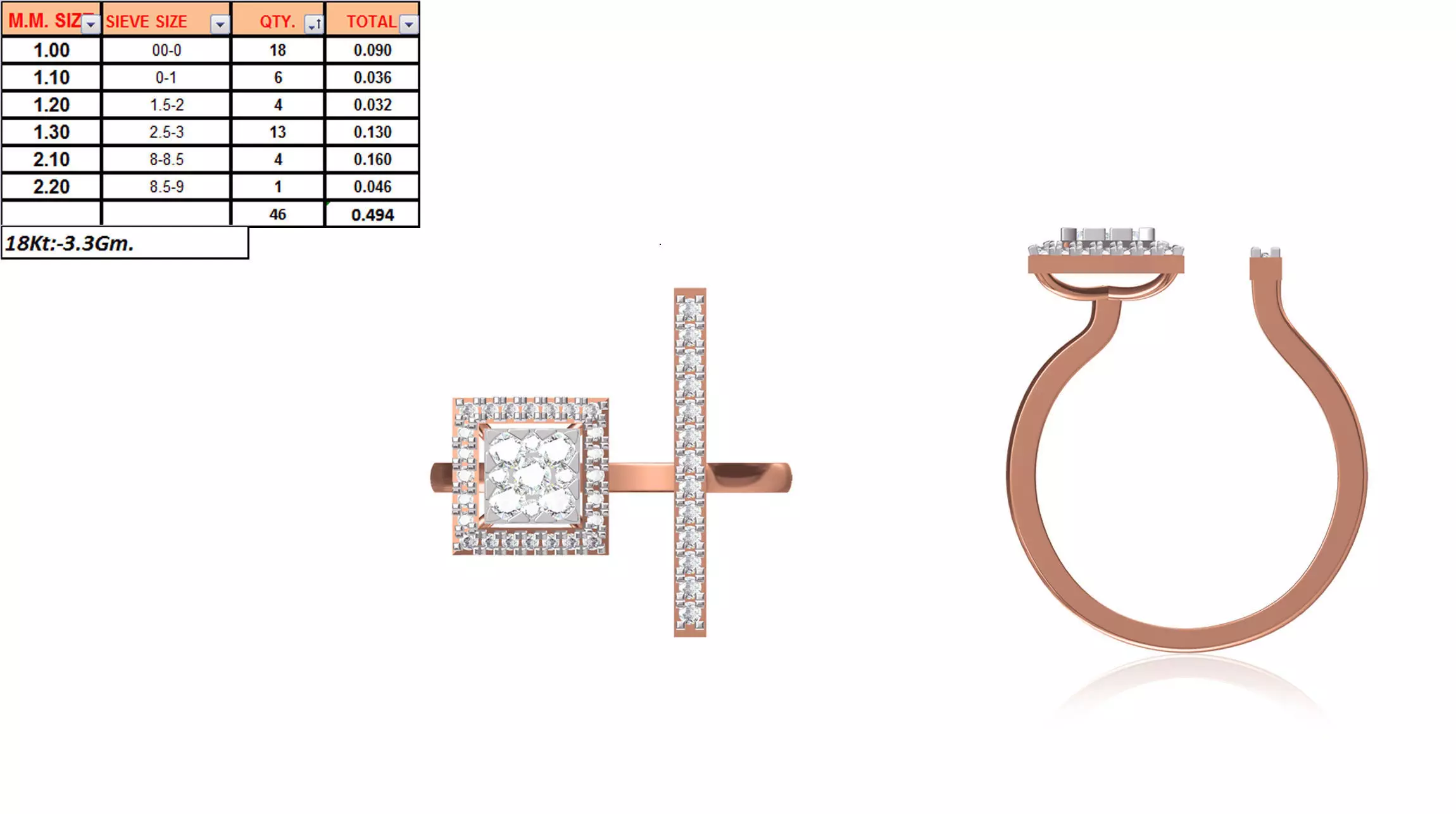 Ladies-Elegant Stone Rings For Womens 71 3D print model