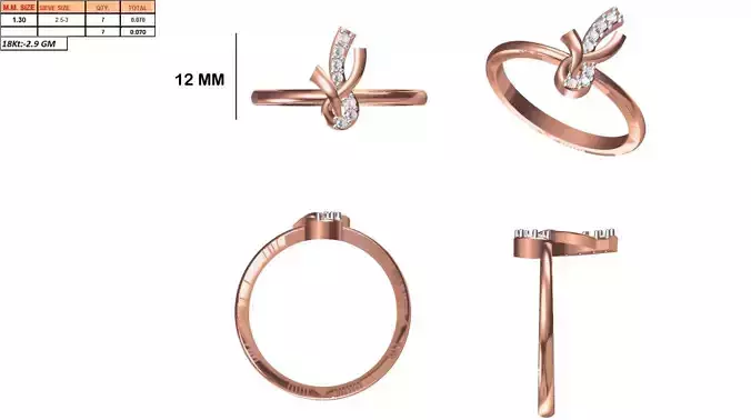 Ladies-Elegant Stone Rings For Womens 7