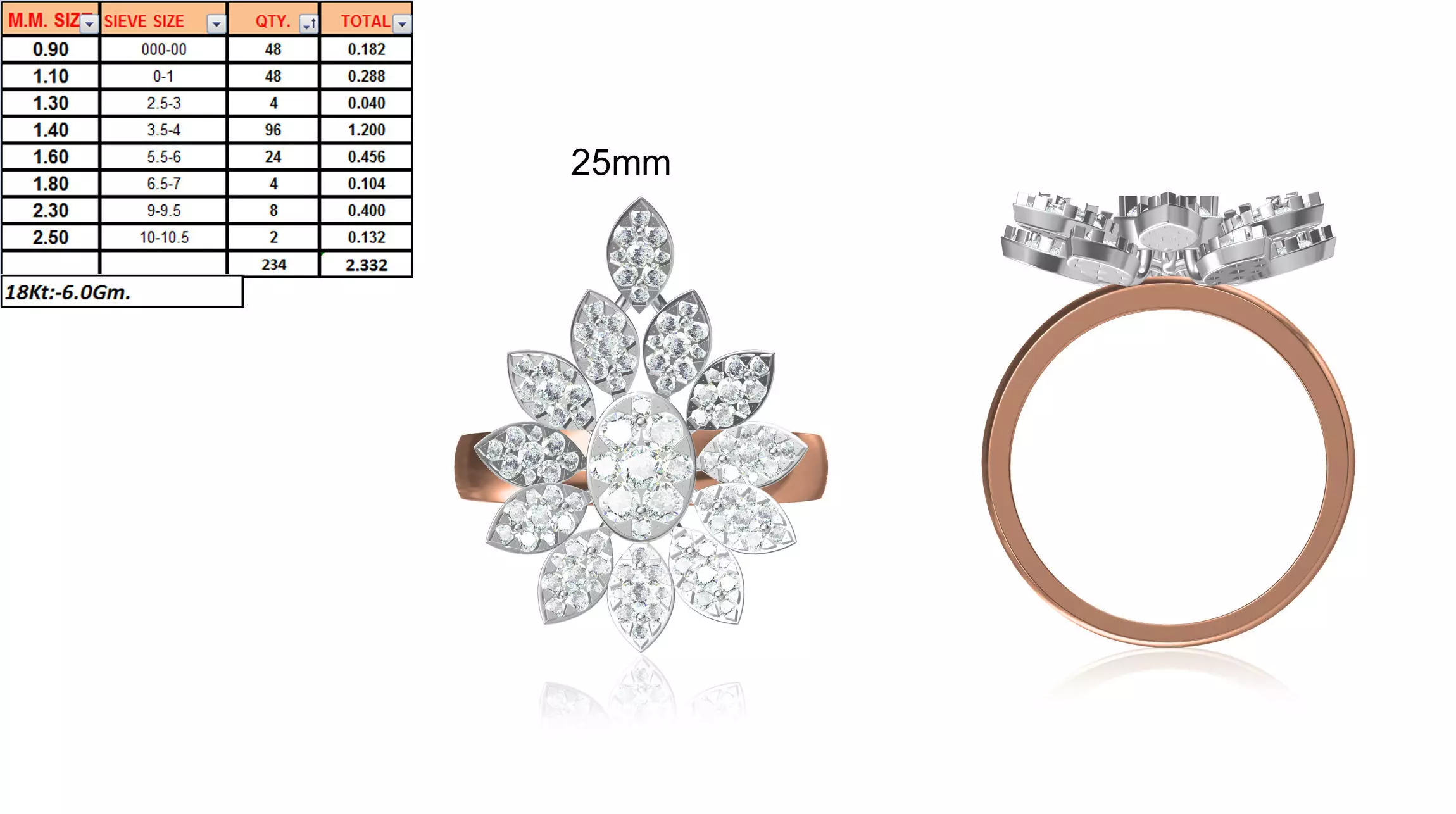Ladies-Elegant Stone Rings For Womens 69 3D print model