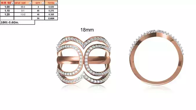 Ladies-Elegant Stone Rings For Womens 58