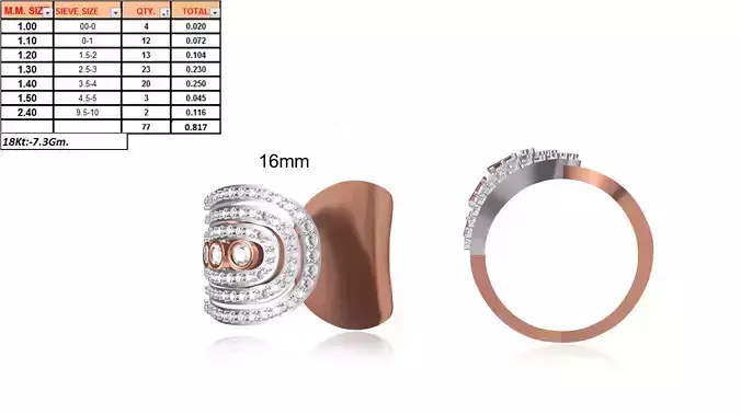 Ladies-Elegant Stone Rings For Womens 56