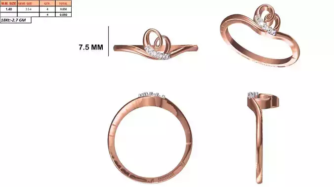 Ladies-Elegant Stone Rings For Womens 45