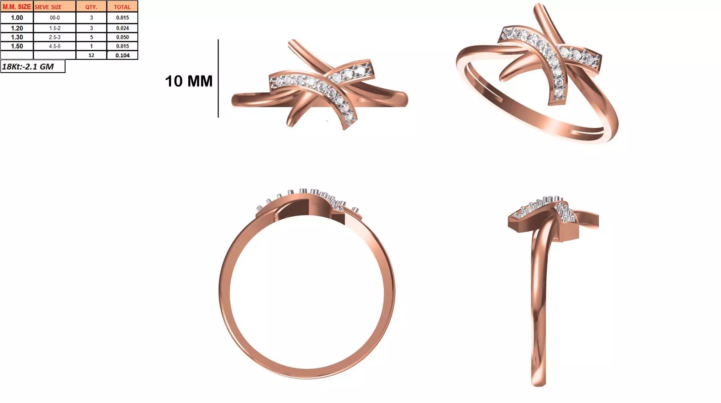 Ladies-Elegant Stone Rings For Womens 37 3D print model