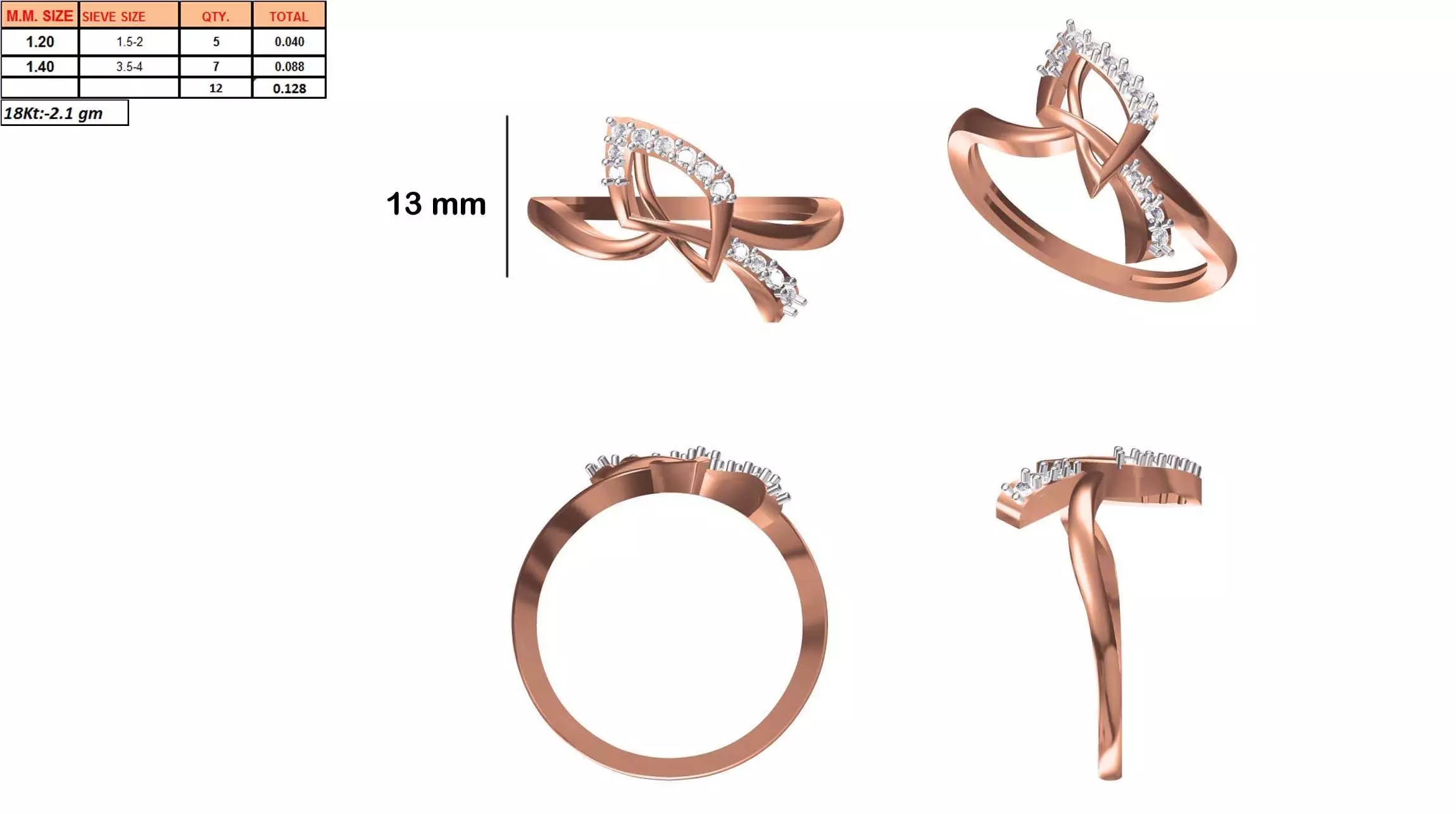 Ladies-Elegant Stone Rings For Womens 29 3D print model