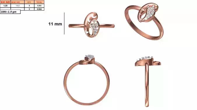 Ladies-Elegant Stone Rings For Womens 23