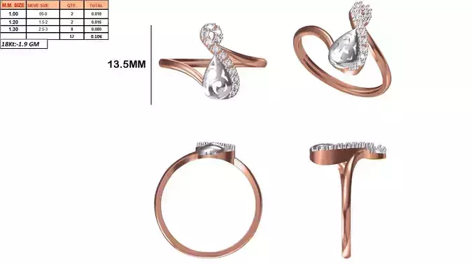 Ladies-Elegant Stone Rings For Womens 21