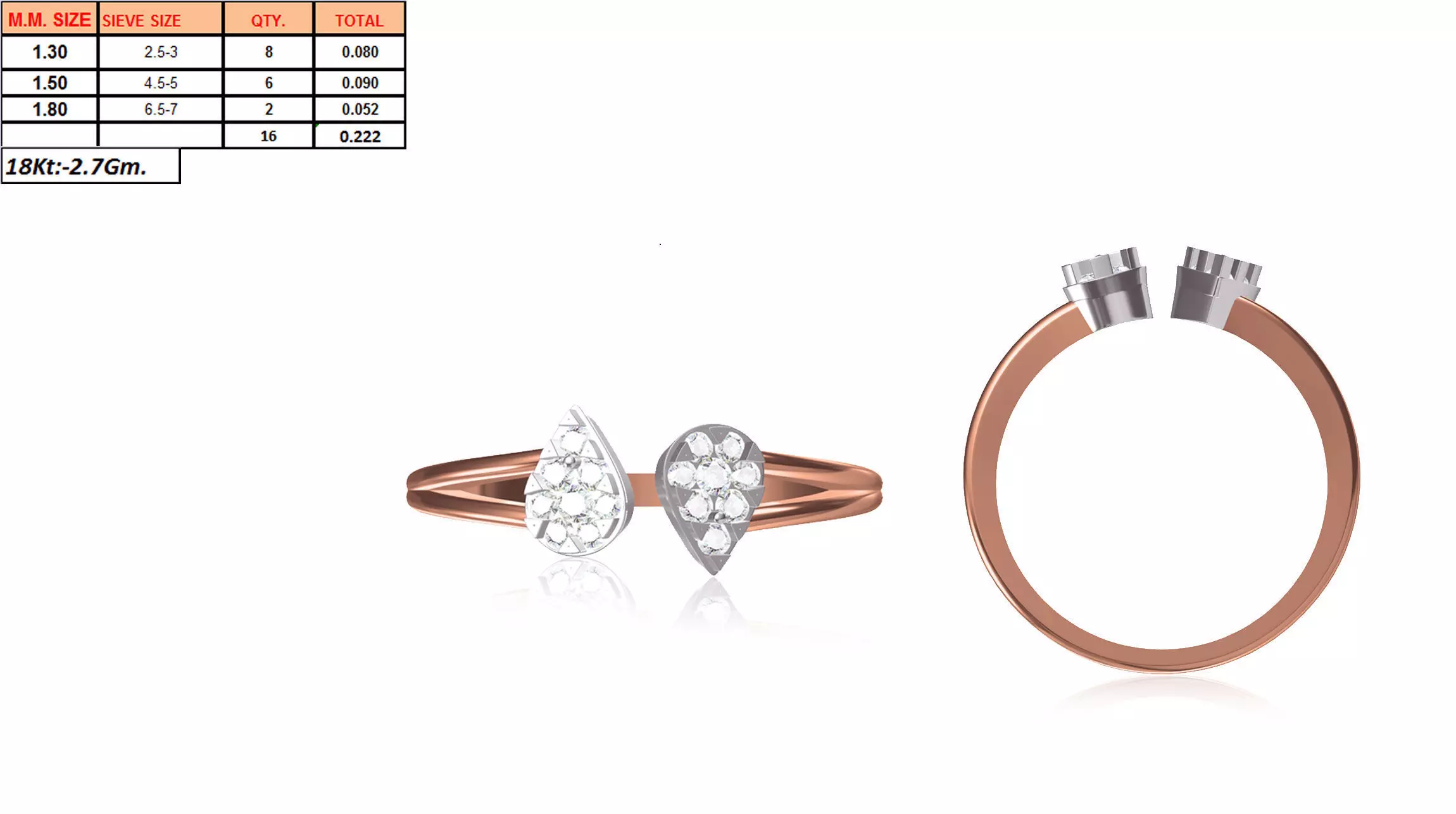 Ladies-Elegant Stone Rings For Womens 151 3D print model