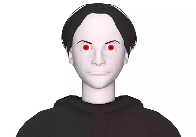 man base mesh Low-poly 3D model