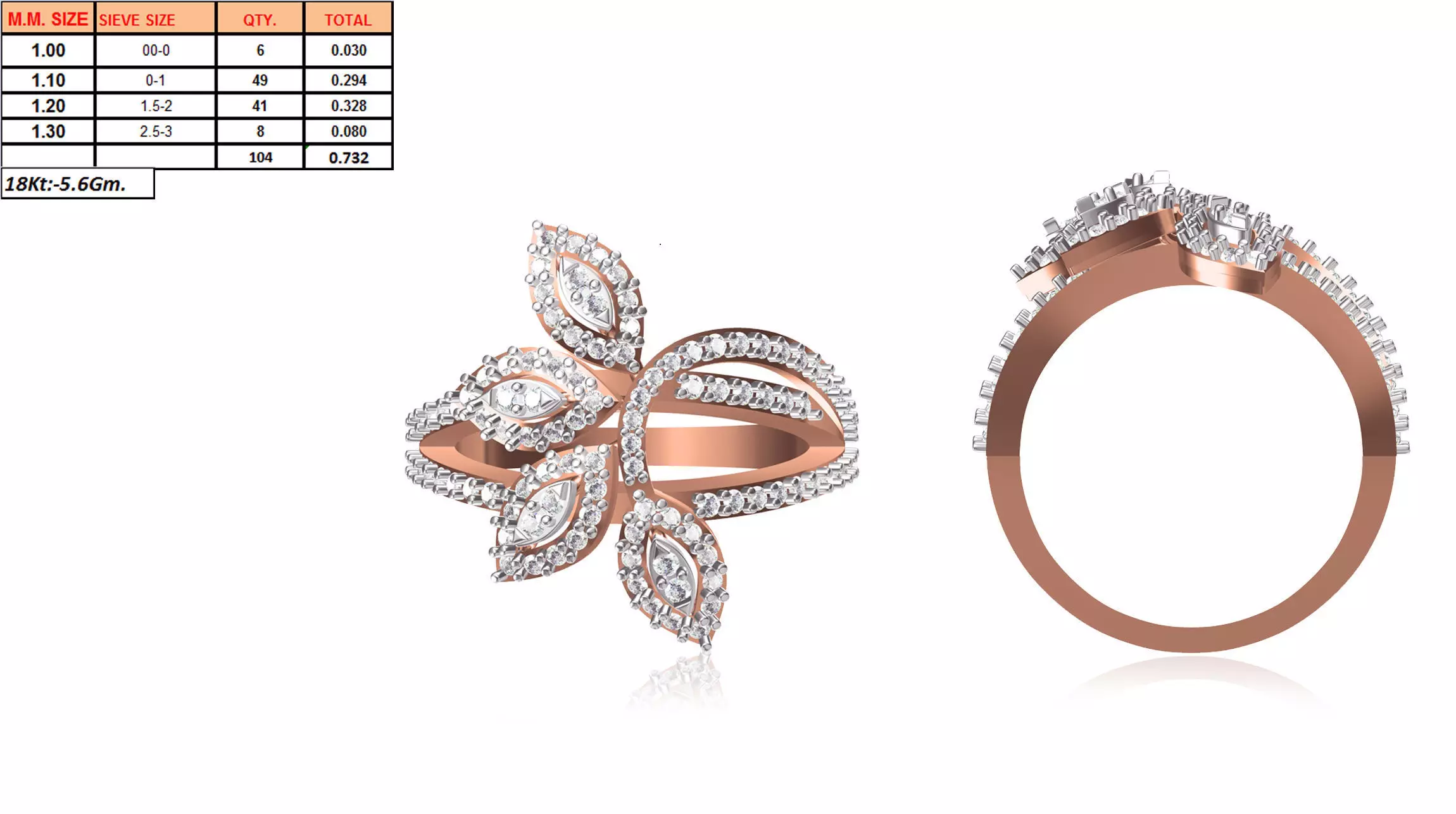 Ladies-Elegant Stone Rings For Womens 143 3D print model