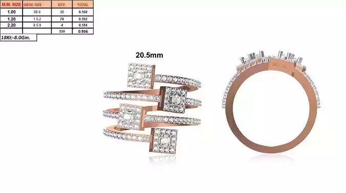 Ladies-Elegant Stone Rings For Womens 142