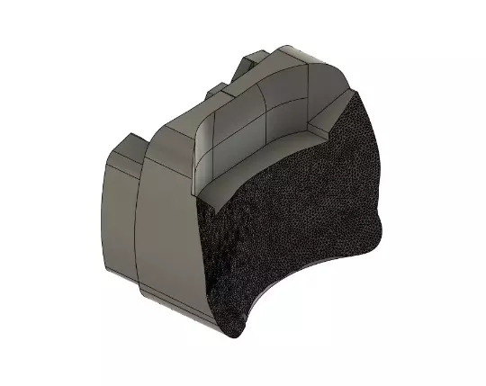 GoPro chin mount for Bell race DLX  3D print model_0