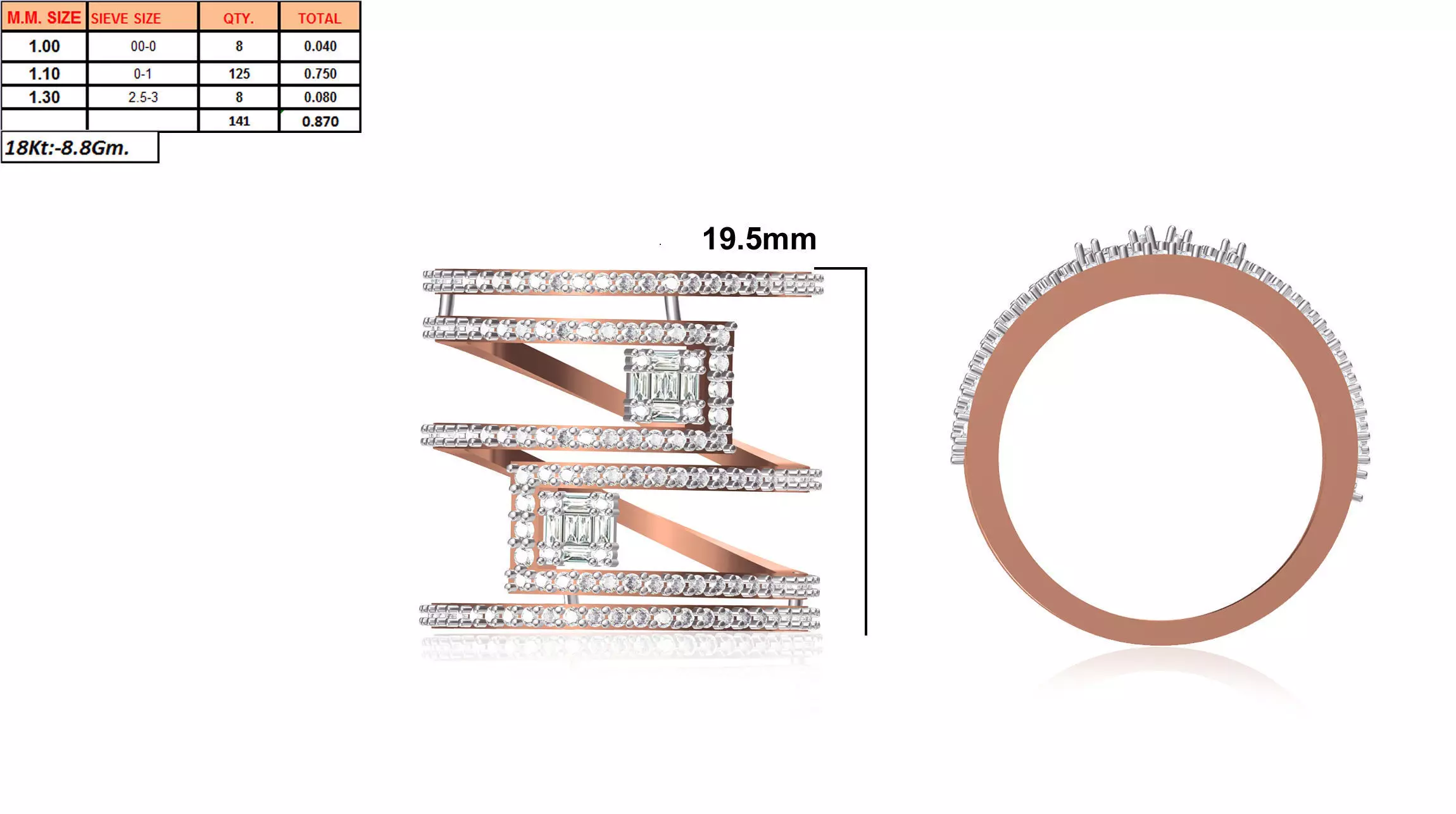 Ladies-Elegant Stone Rings For Womens 140 3D print model