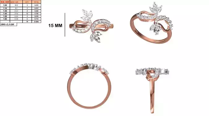 Ladies-Elegant Stone Rings For Womens 14