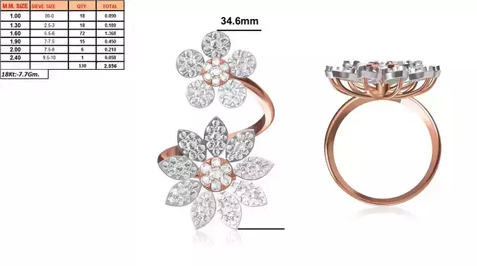 Ladies-Elegant Stone Rings For Womens 139