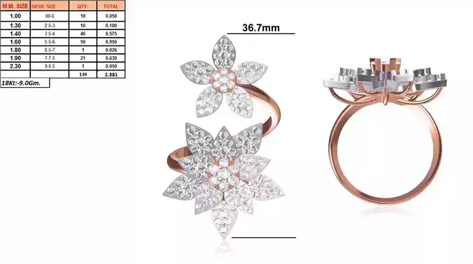 Ladies-Elegant Stone Rings For Womens 138