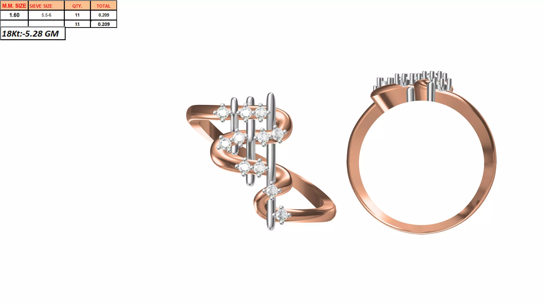 Ladies-Elegant Stone Rings For Womens 134 3D print model