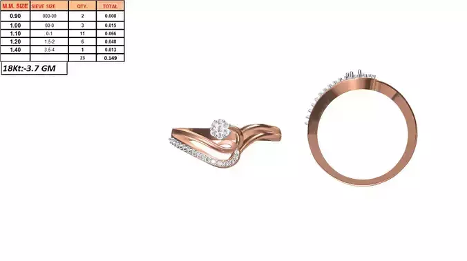 Ladies-Elegant Stone Rings For Womens 133