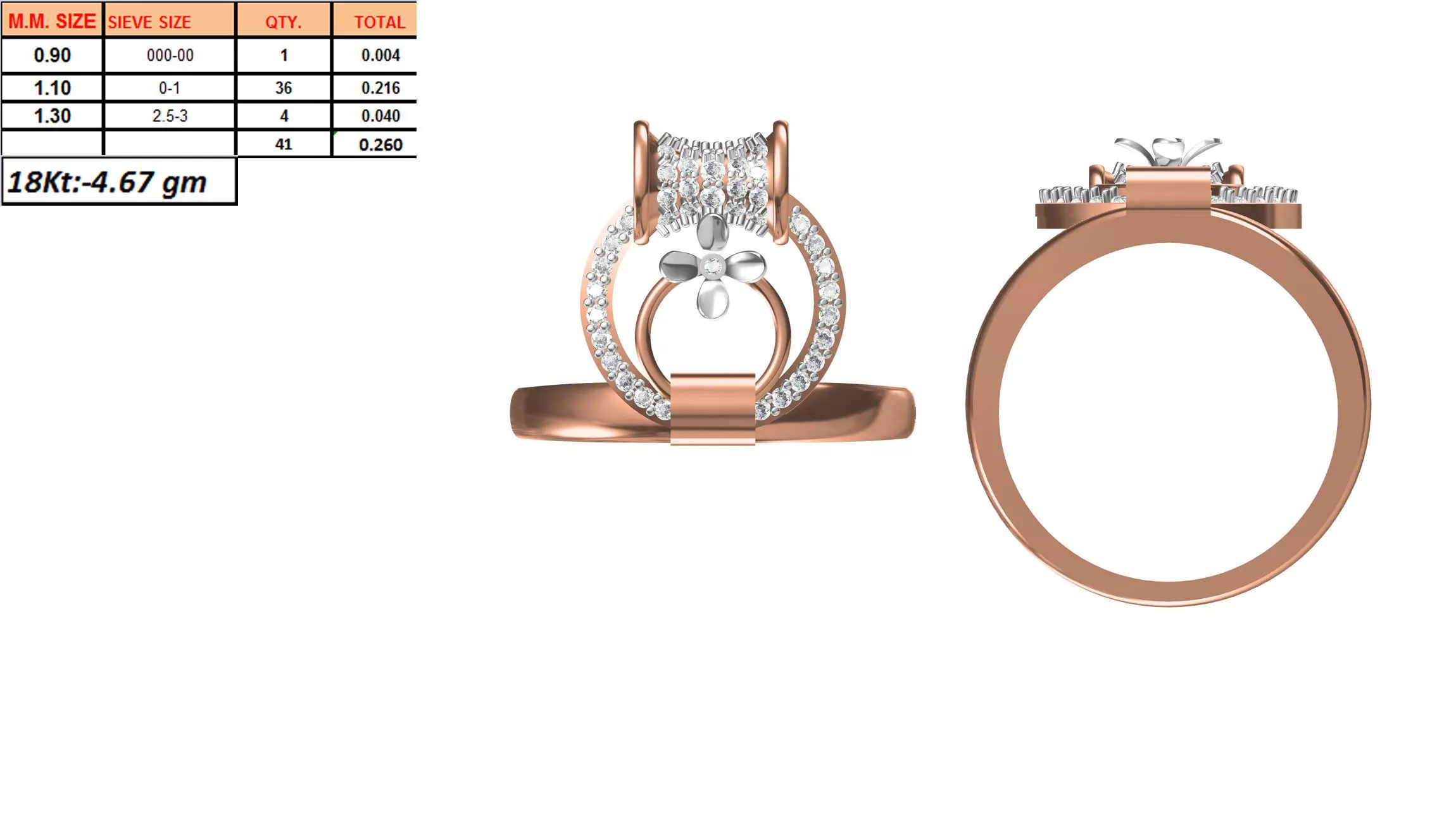 Ladies-Elegant Stone Rings For Womens 123 3D print model