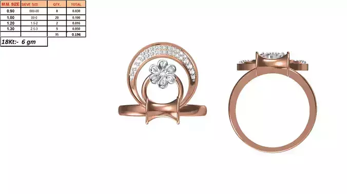 Ladies-Elegant Stone Rings For Womens 122