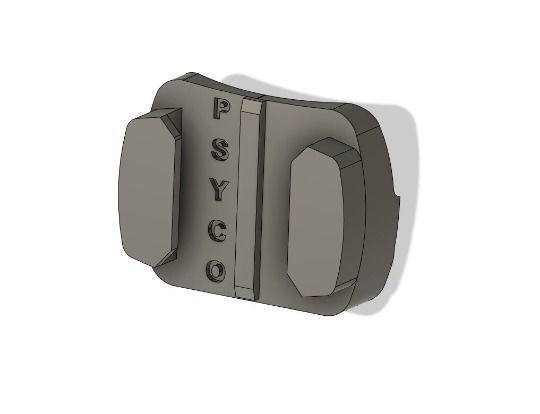 GoPro chin mount for MT Thunder 4 helmet 3D print model_1