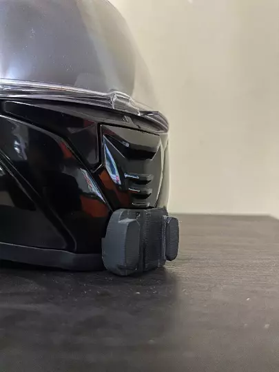 GoPro chin mount for MT Thunder 4 helmet 3D print model_0