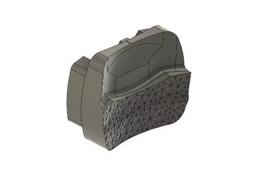 GoPro chin mount for MT Thunder 4 helmet 3D print model_2