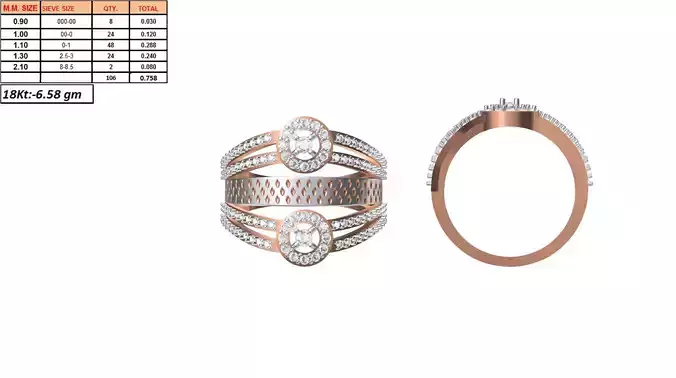 Ladies-Elegant Stone Rings For Womens 112