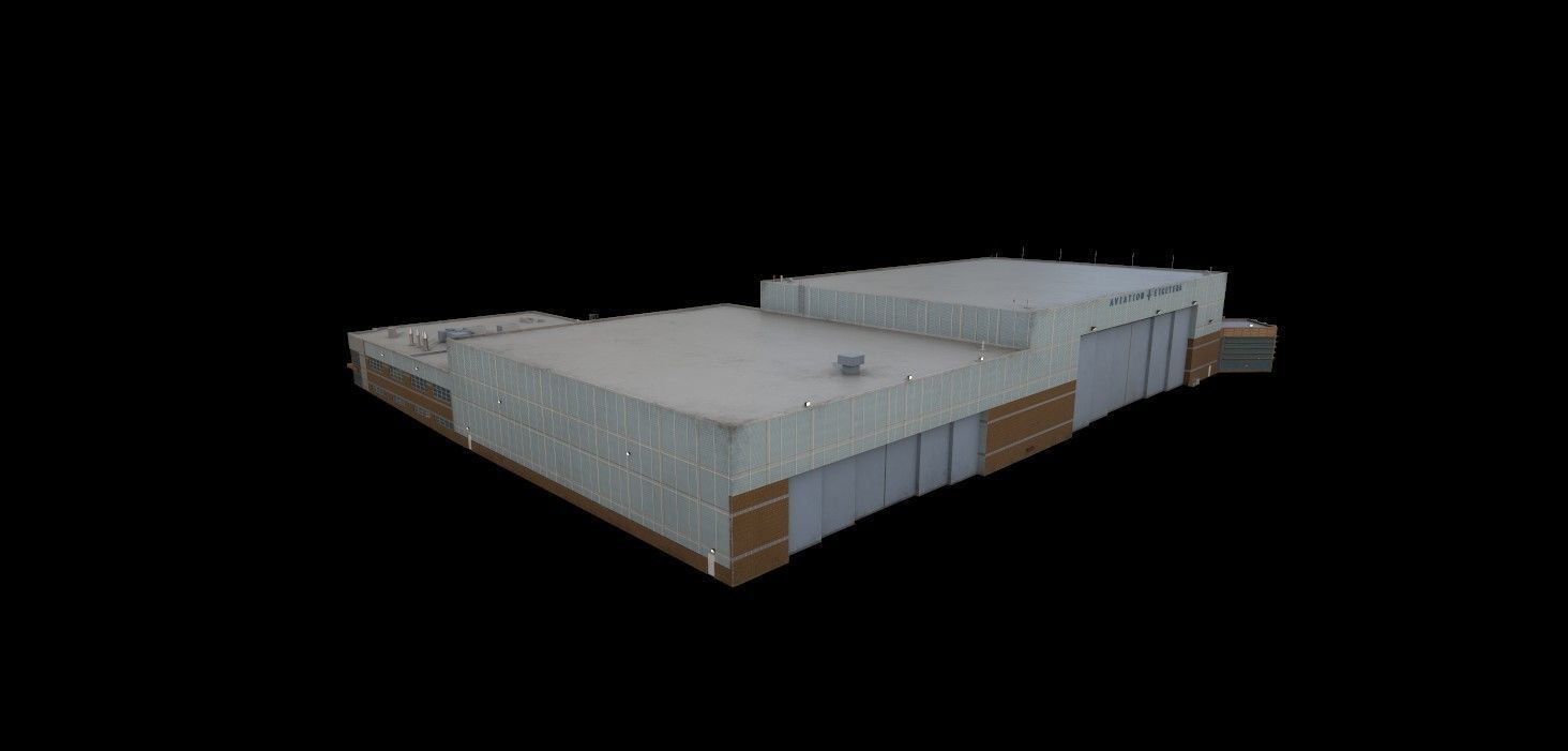 3D Building Low Poly  Low-poly 3D model_5