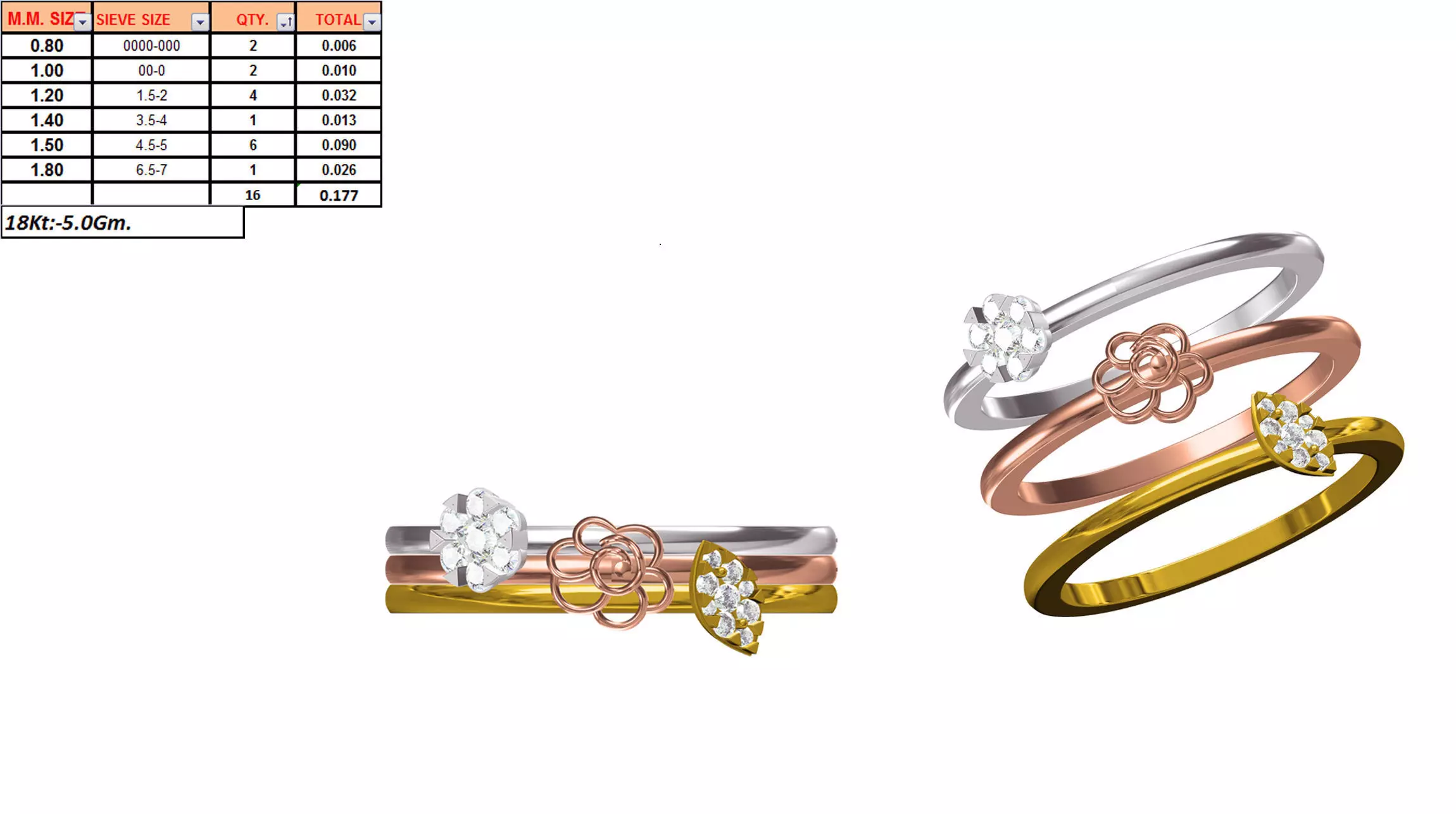 Stone Rings Model Ladies-Elegant Stone Rings For Womens 107 3D model 3D printable | CGTrader