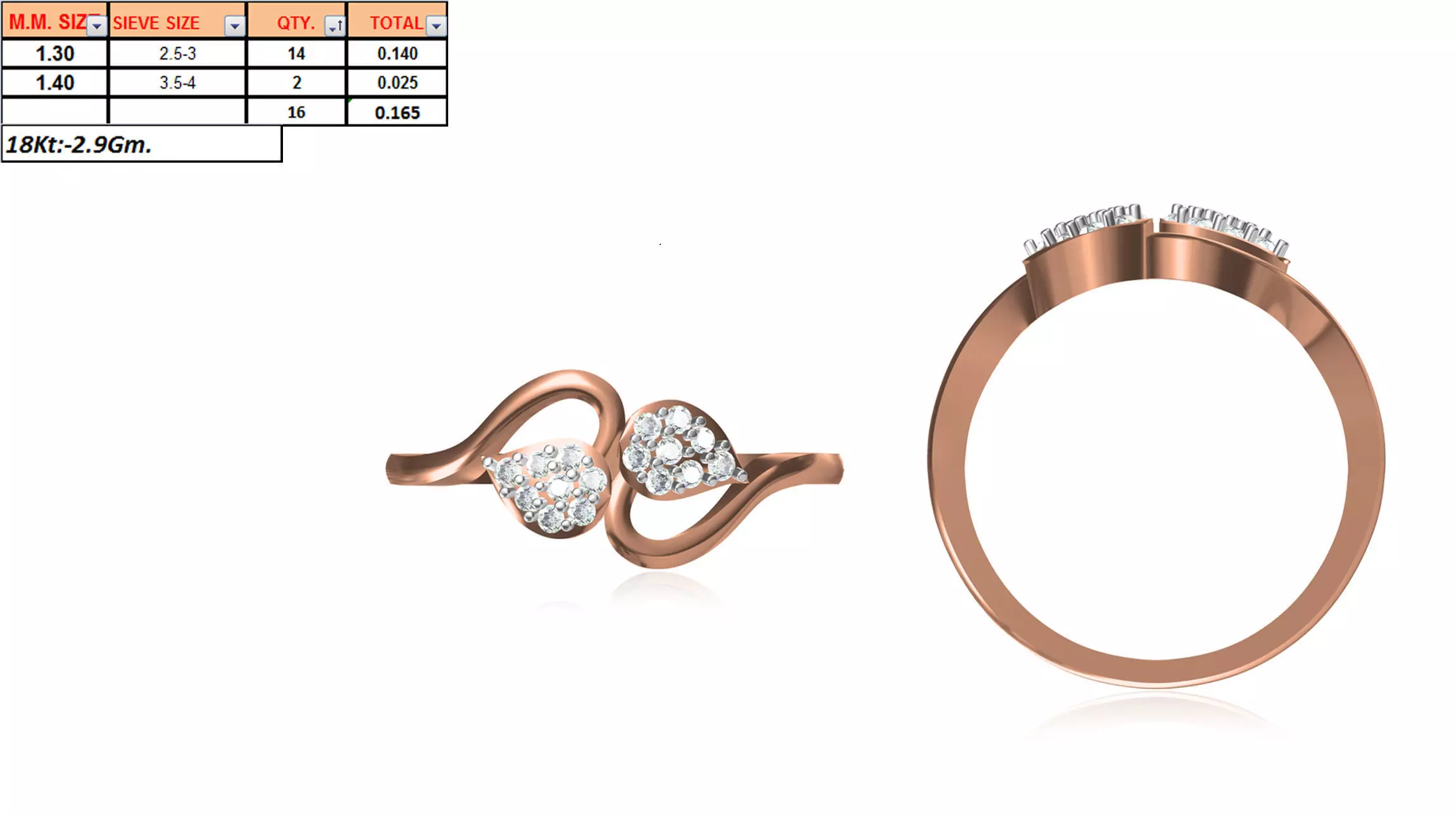 Ladies-Elegant Stone Rings For Womens 103 3D print model