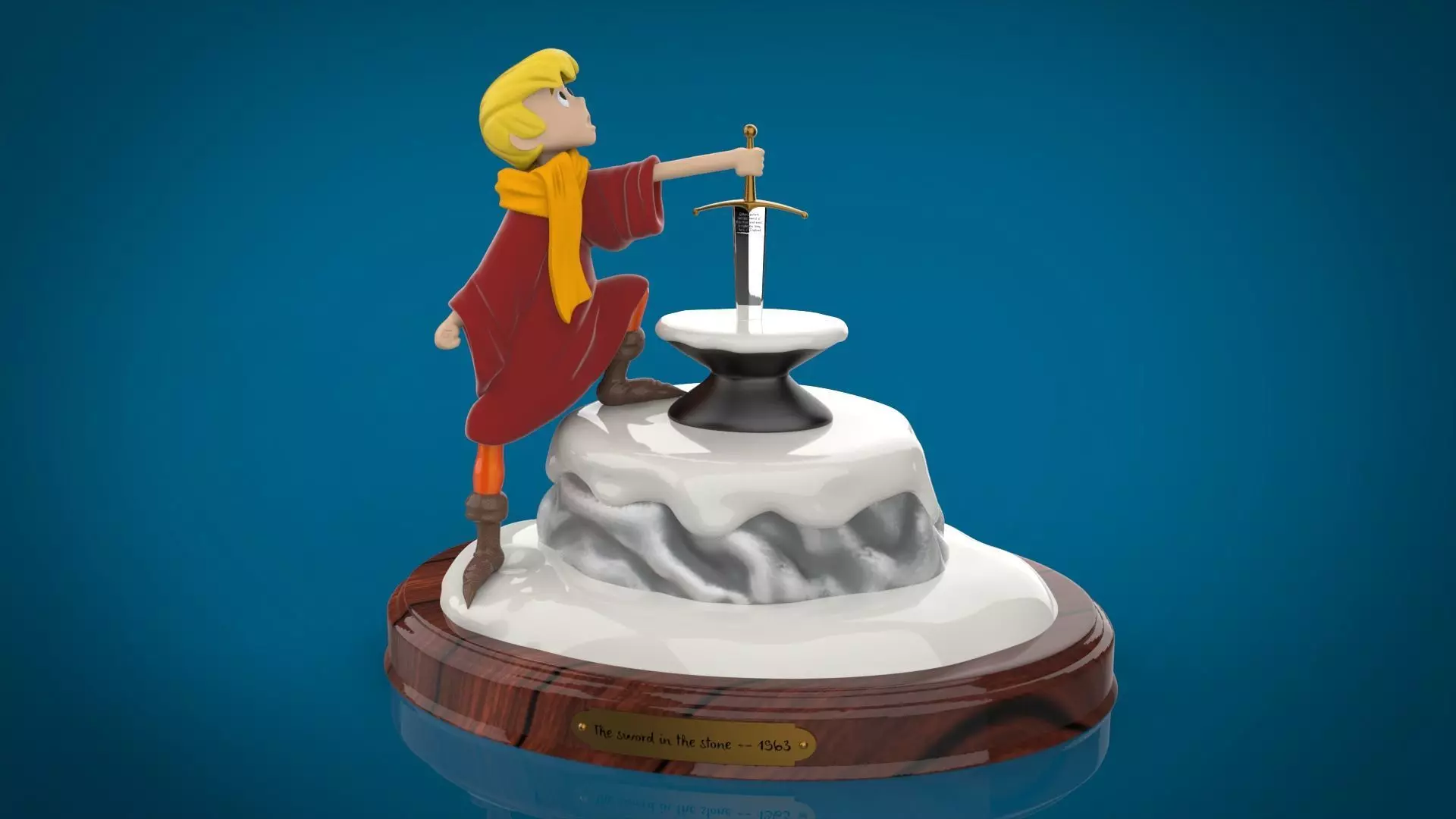 The Sword in the Stone 3D print model