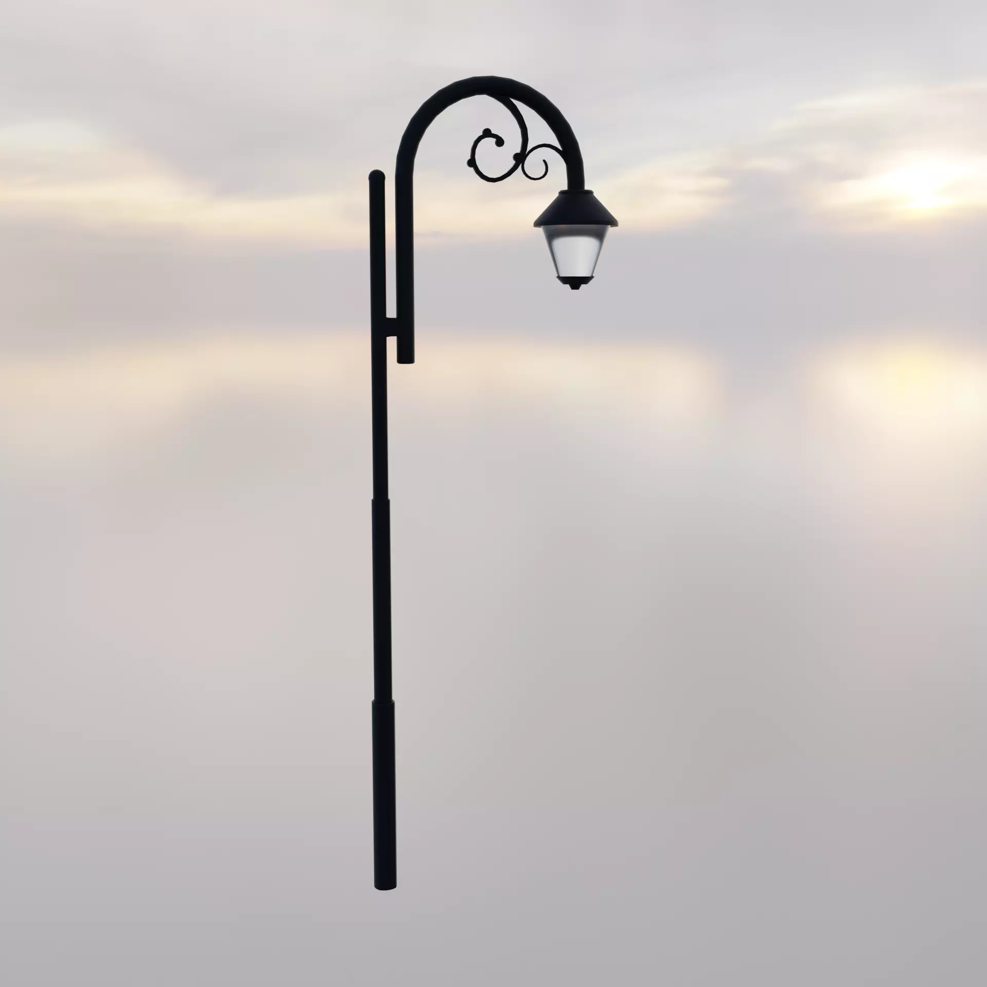 Tall Street Lamp Free low-poly 3D model