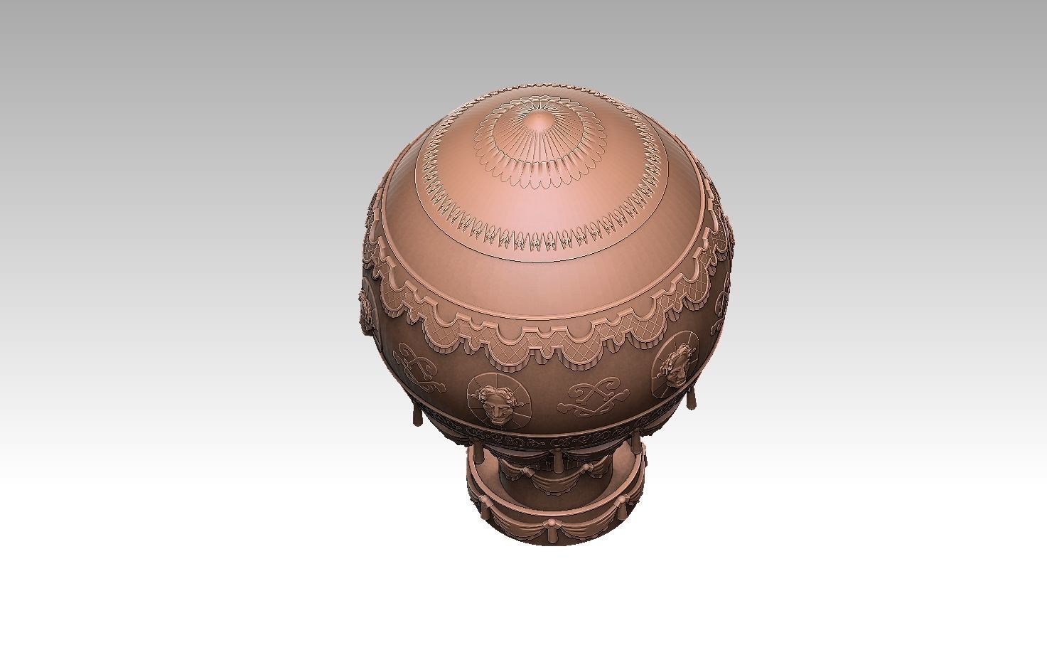 Montgolfier Balloon 3D print model_2