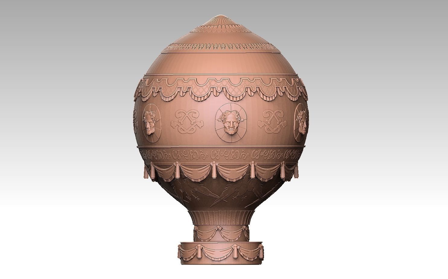 Montgolfier Balloon 3D print model_11