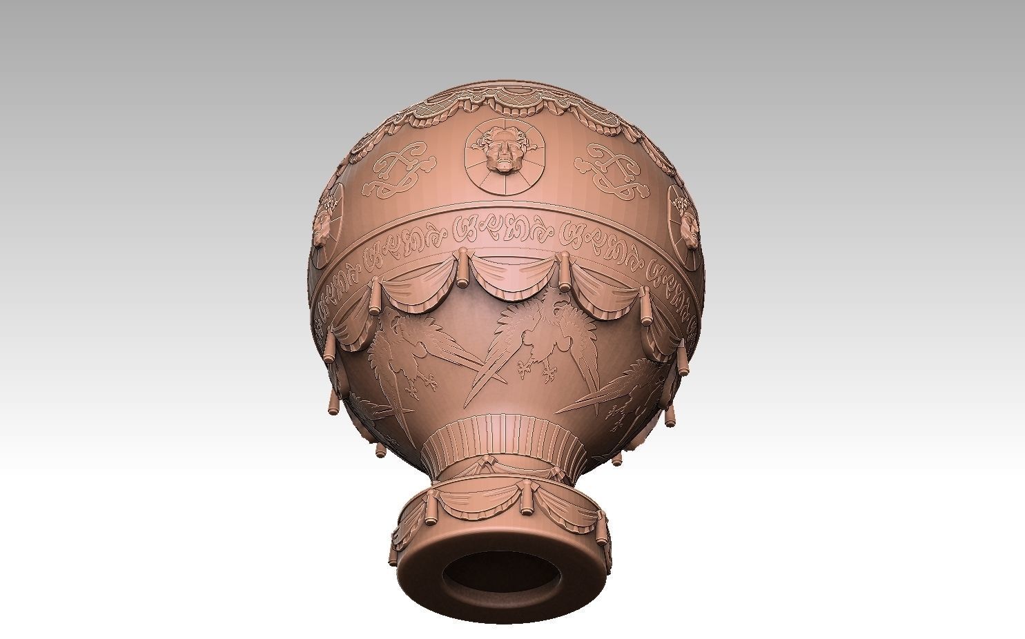 Montgolfier Balloon 3D print model_8