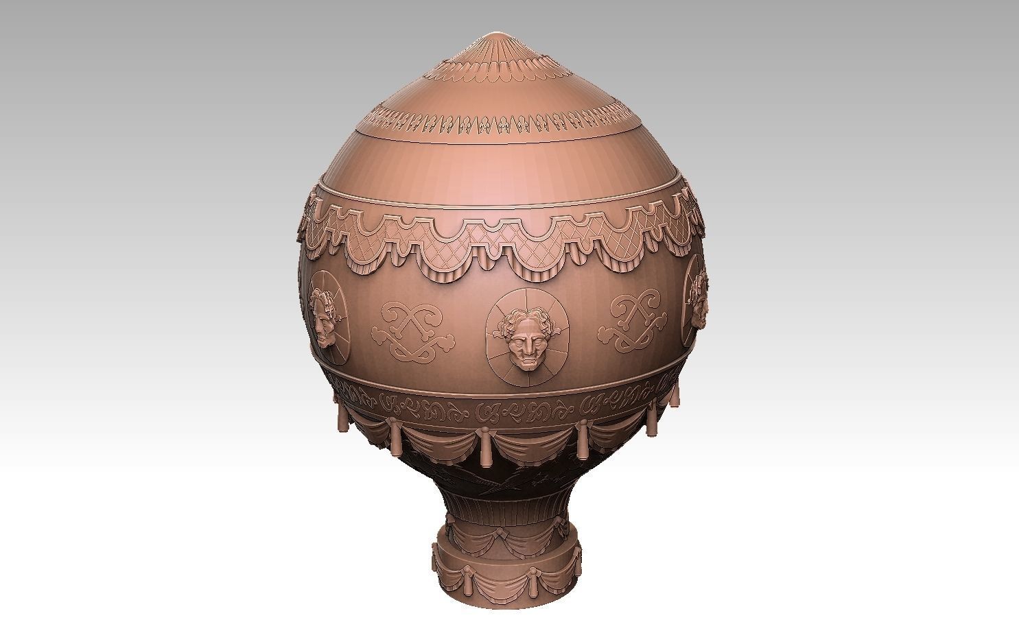 Montgolfier Balloon 3D print model_10