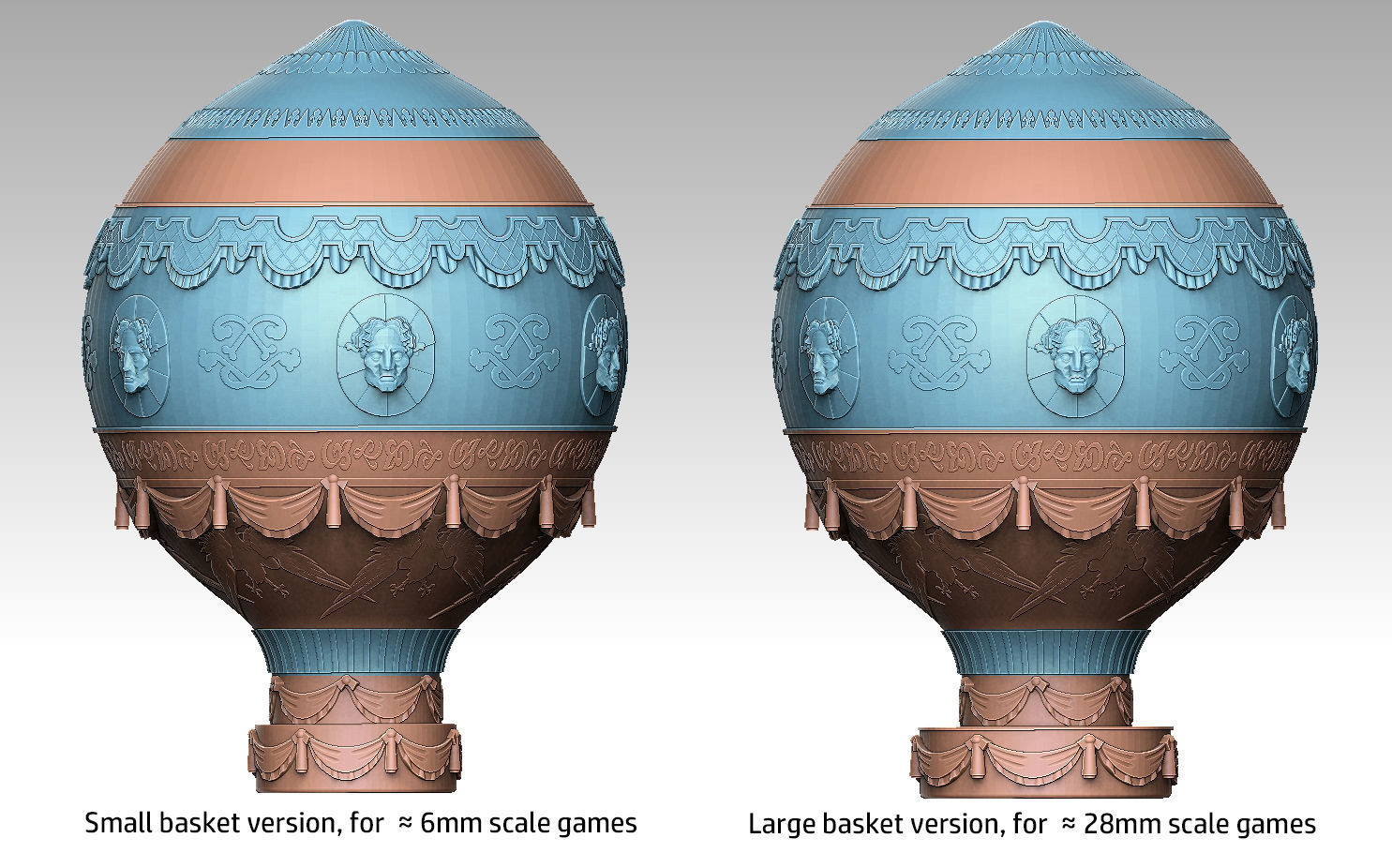 Montgolfier Balloon 3D print model_1