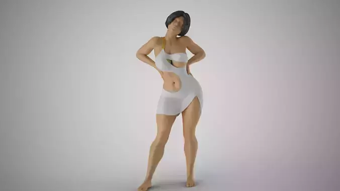 Woman with Hand on Waist