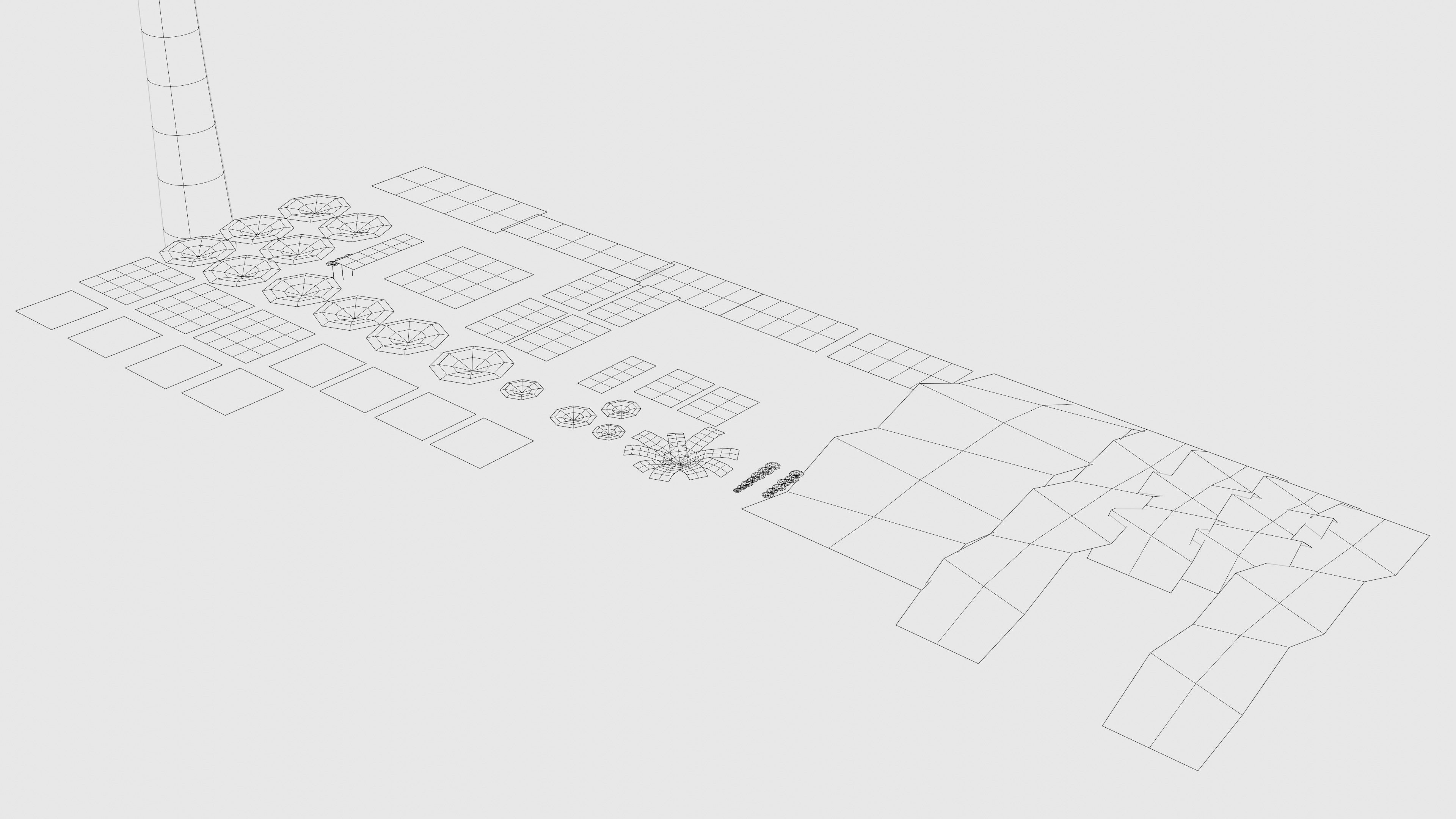stylized plants pack toon shader blender 3d model  Low-poly 3D model_8