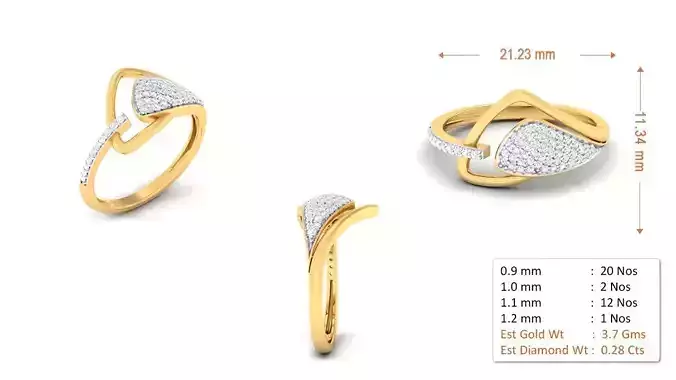 Stylish Rings For Womens Gold 55