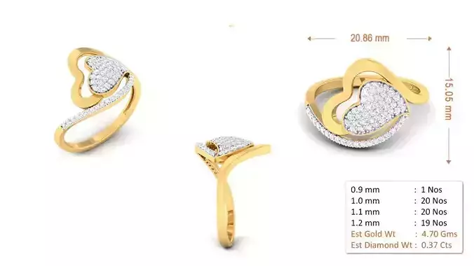 Stylish Rings For Womens Gold 54