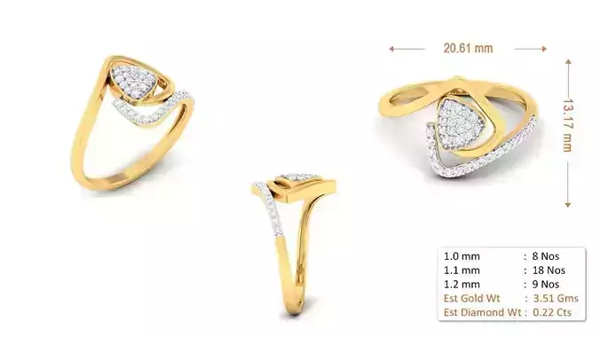 Stylish Rings For Womens Gold 52